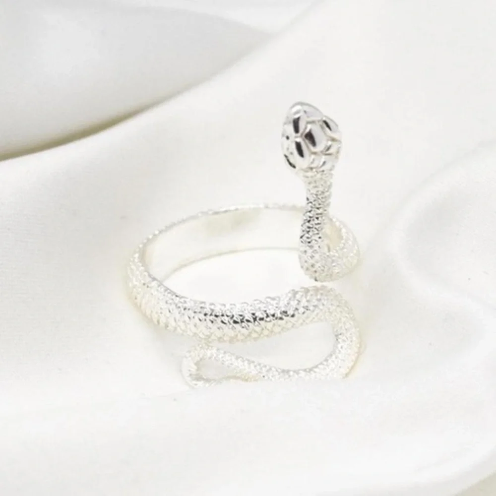 Silver Snake Design Ring - Picture 4 of 4